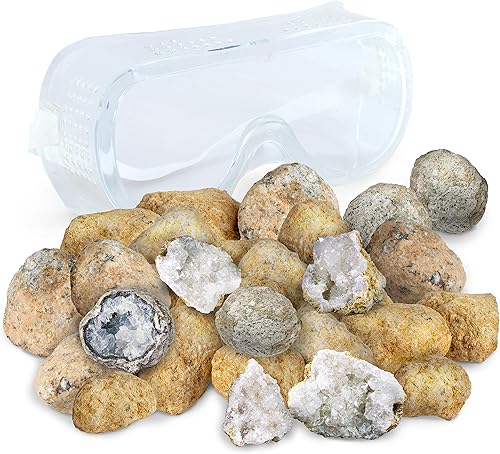 Miniatura 4 de Rompe tus propias 25 geodas marroquíes grandes (1 a 3 pulgadas), grandes recuerdos de fiesta de cumpleaños y una divertida actividad familiar,