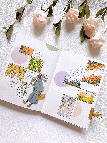 Miniatura 5 de WT Cinta ancha de PET Fiery Dream, rollo único, diseños originales de personajes de chicas de moda, cinta decorativa transparente para diario,