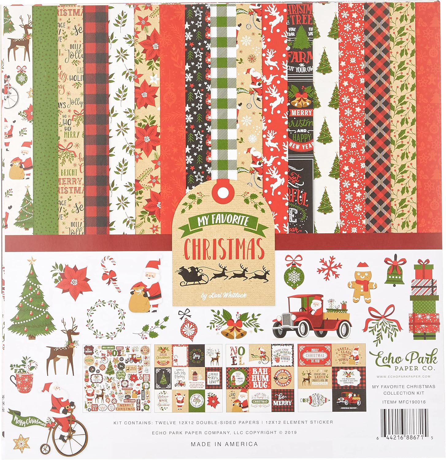 はな Santa's Christmas Delivery Collection Kit - Echo Park Paper Co