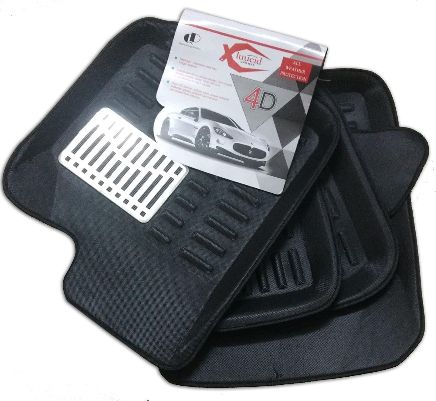 luucid for Renault Kwid (Black) 3D & 4D Car Floor Mat Amazon.in Car