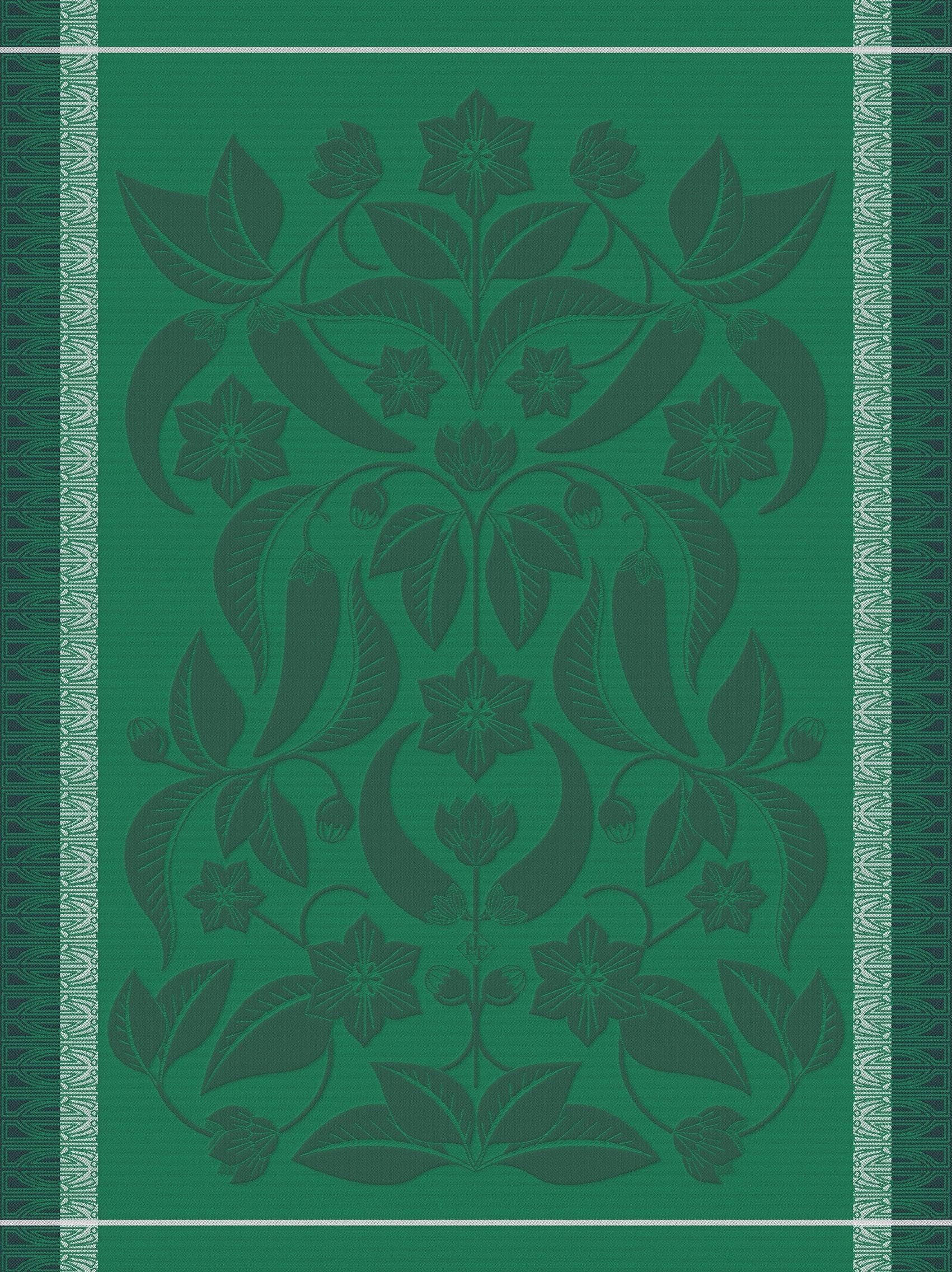 Le Jacquard Français Piments Vert 28980 Tea Towel 60 x 80 cm Cotton