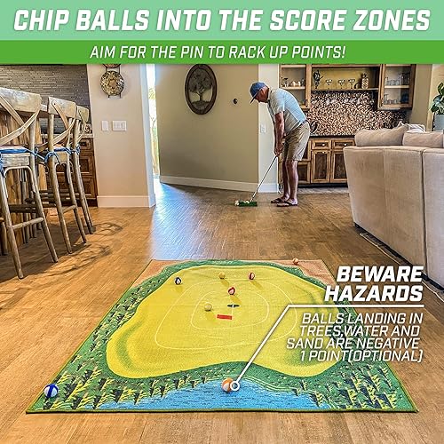 Miniatura 4 de GoSports Chip N' Stick Golf Games with Chip N' Stick Golf Balls - Giant Size Targets with Chipping Mat - Choose Classic, Darts or Islands