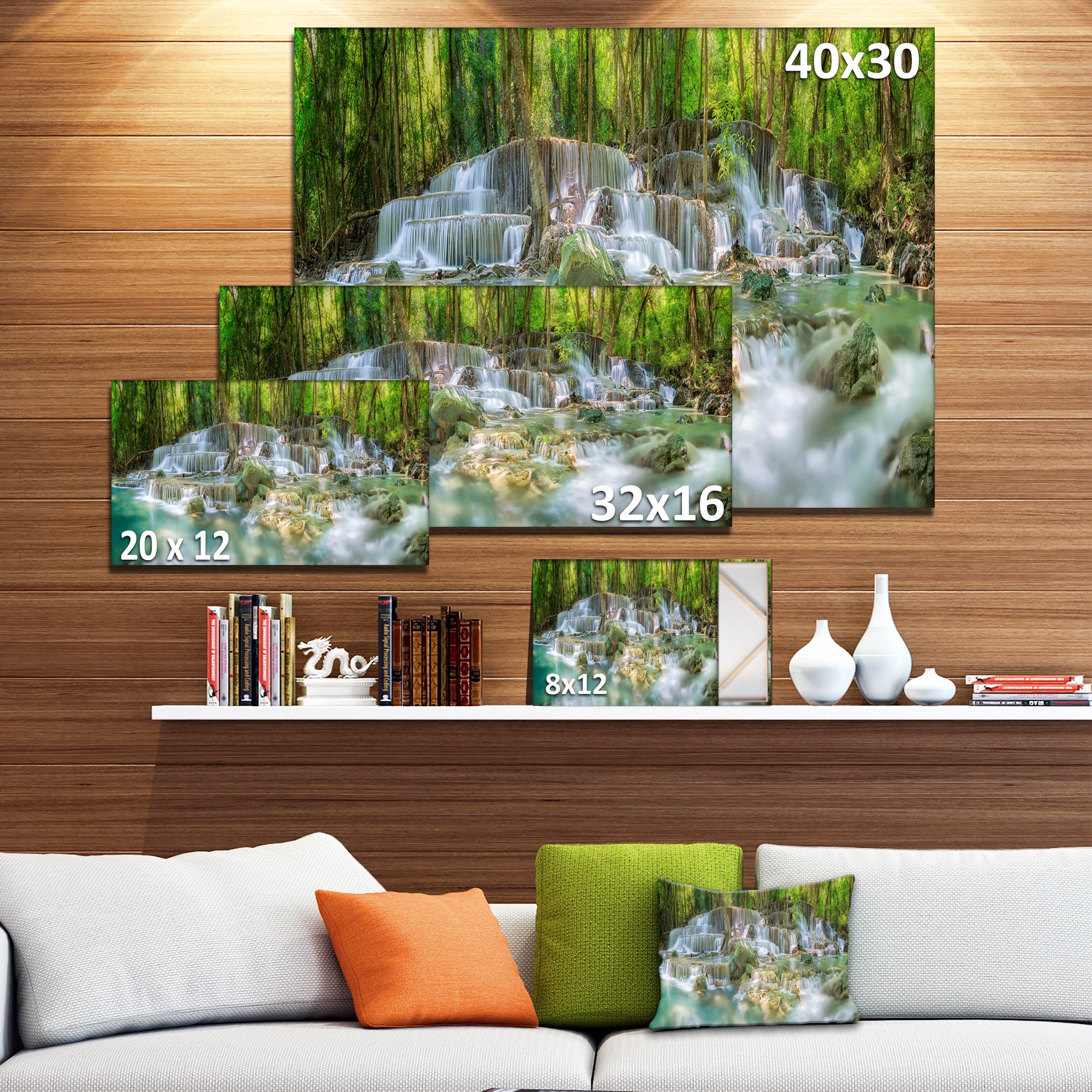 Amazon.com: Designart Level 6 of Huaimaekamin Waterfall