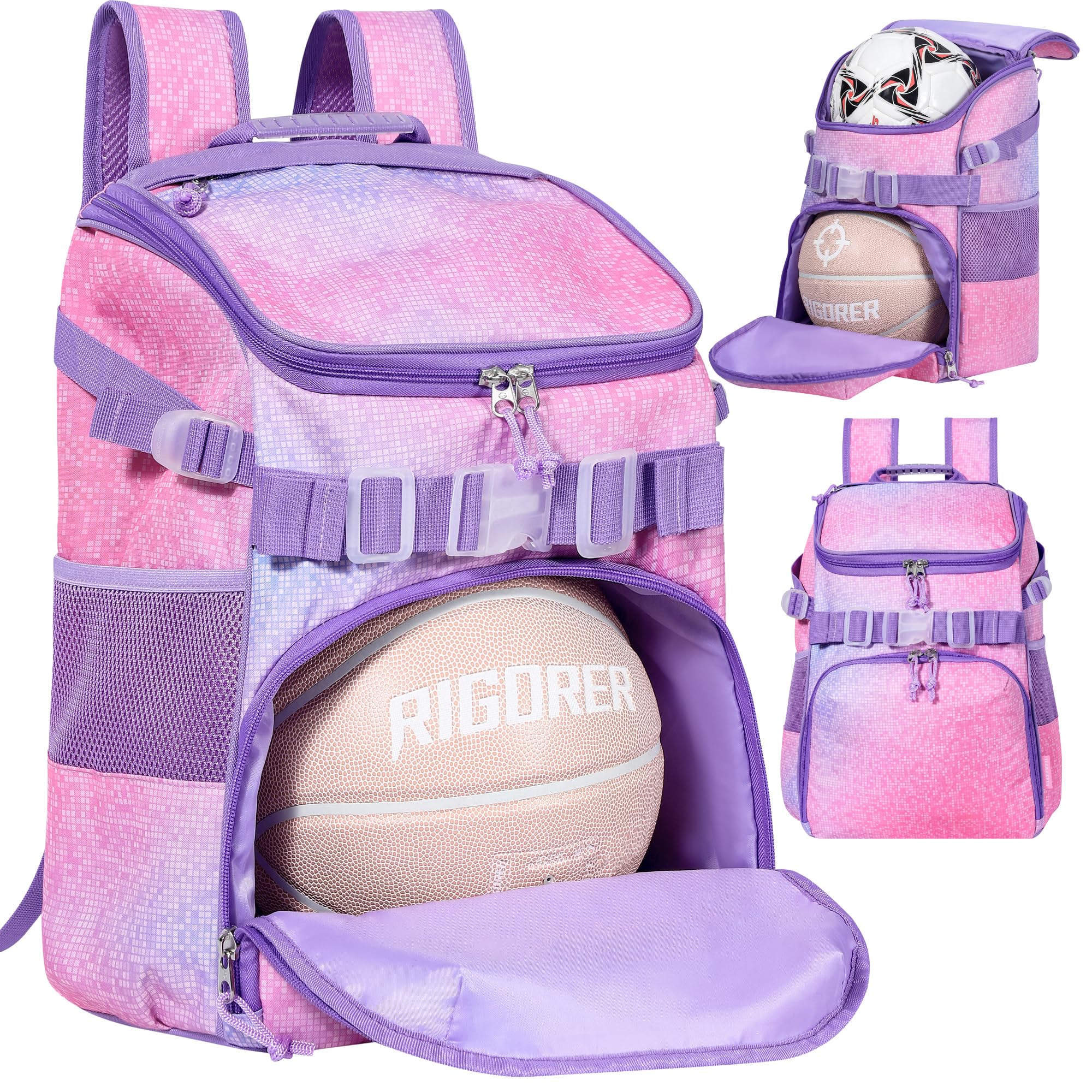 Basketball Backpack Women Fit Soccer Volleyball Baseball Football Sports Backpack Training Equipment Bag for Team