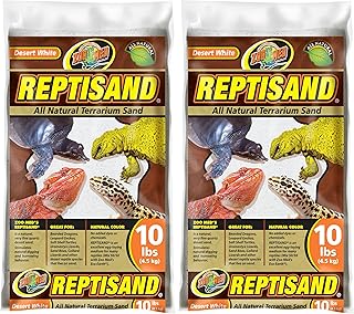 Zoo Med ReptiSand®, 10 Pounds, Desert White (Pack of 2)