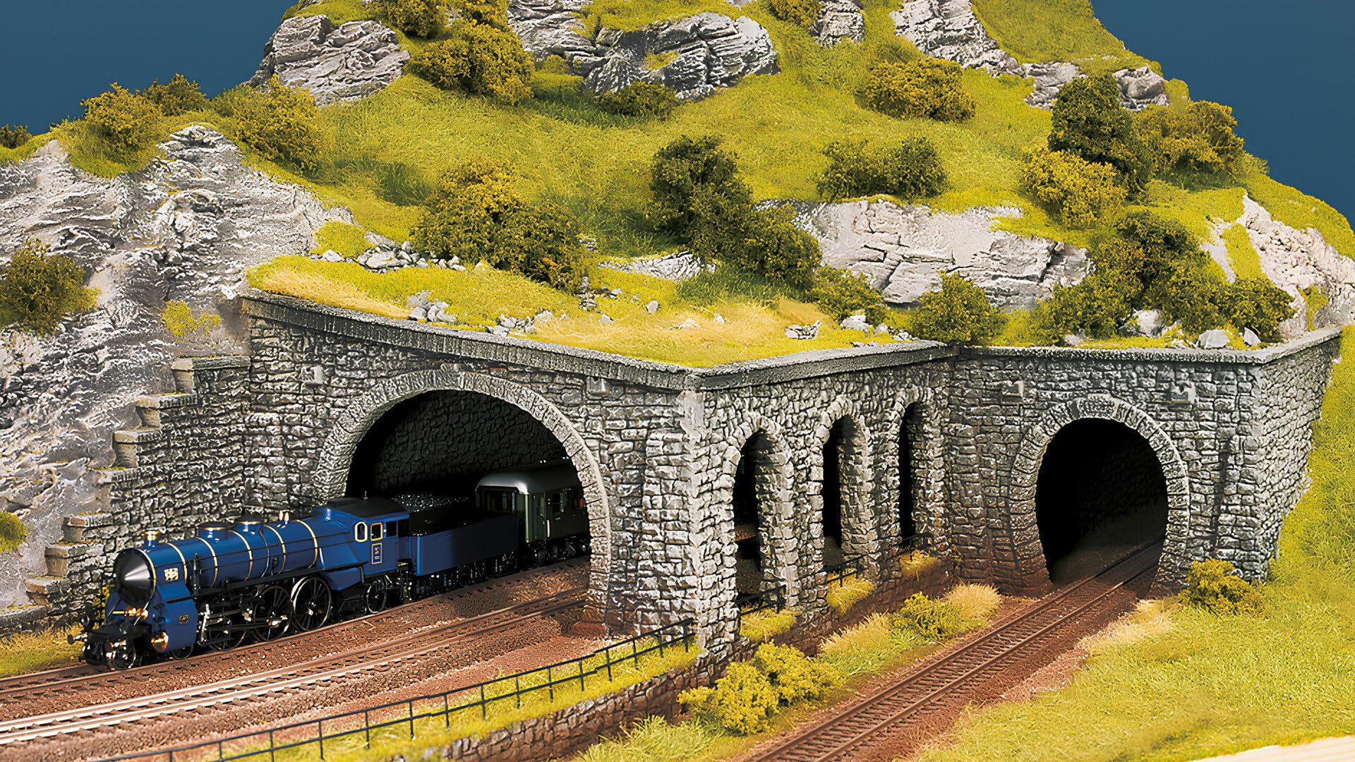 Noch – Mur De Moellon Extra Long 65x12,5 Cm – Pour Modélisme Ferroviaire HO/OO