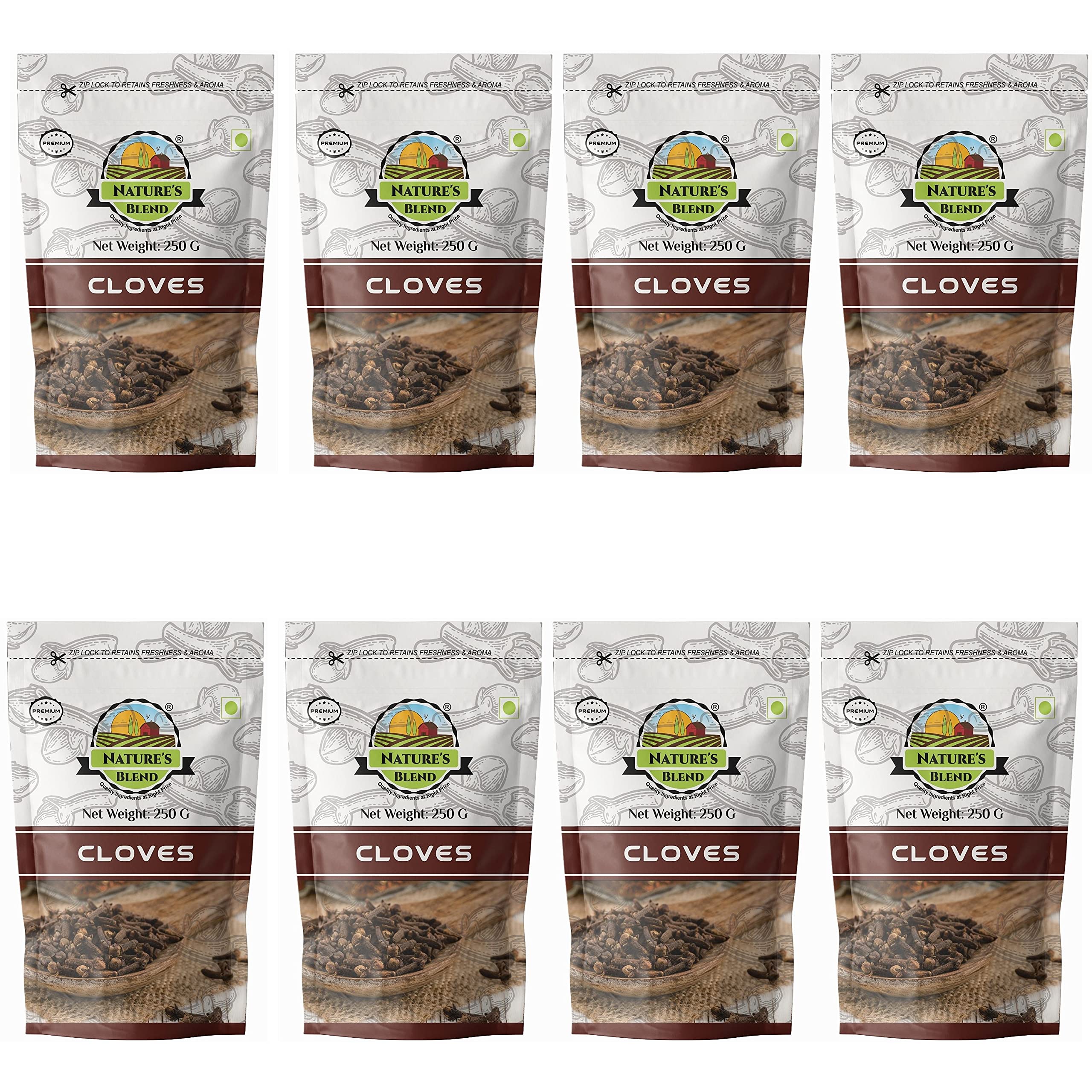 Natures Blend Premium Cloves 250 G Pouch (Pack of 8) (B0984V1V32) Amazon Price History, Amazon Price Tracker