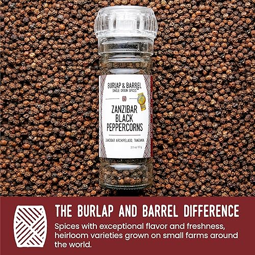 Miniatura 8 de Burlap & Barrel Fusión Granos de pimienta negra de Zanzíbar y pimentón ahumado - Eleva tu juego culinario con especias animadas y profundidad