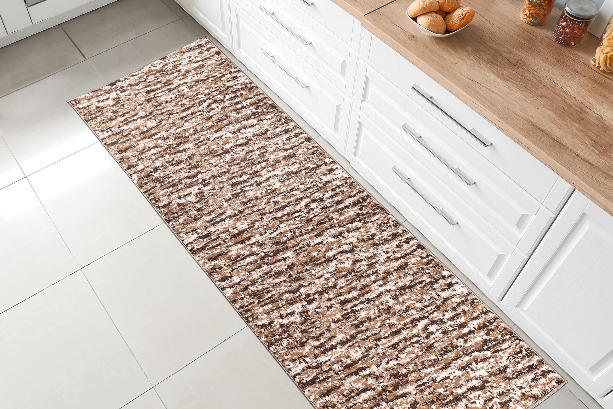 BestHomeCustom Custom Size Hallway Runner Rug Grey Color 31 inch Wide Select Your Length Non-Slip (Skid Resistance) Rubber Backing 6 feet x 31 inch (