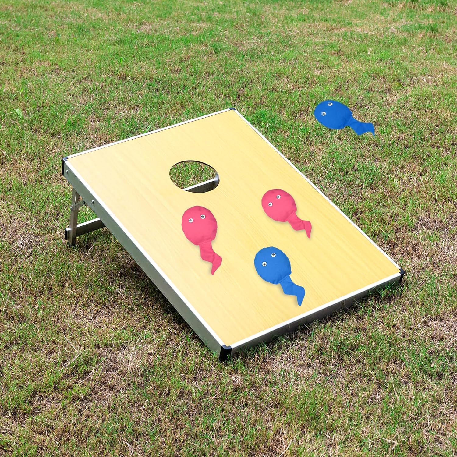 4 Pack Bean Bags for Cornhole Baby Shower Bachelorette Bachelor Gender Reveal Party Cornhole Bags