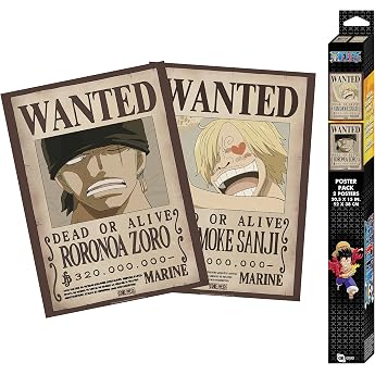 GB eye - One Piece Chibi Wanted Zoro &amp; Sanji Poster (52 x 38 cm)