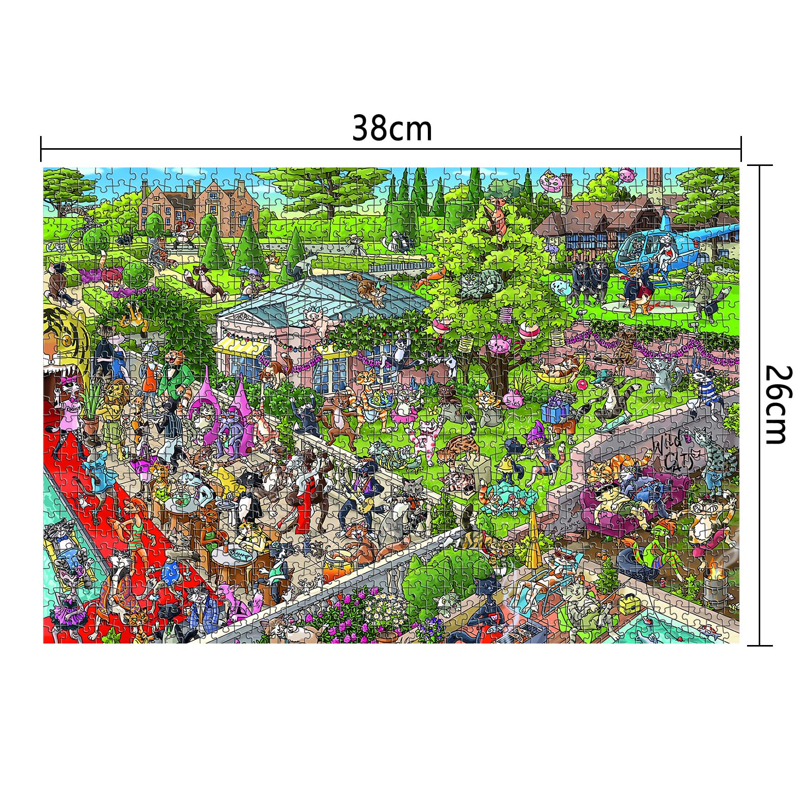 Amazon | （26×38cm）CHengQiSM 1000ピース ジグソーパズル マイクロ