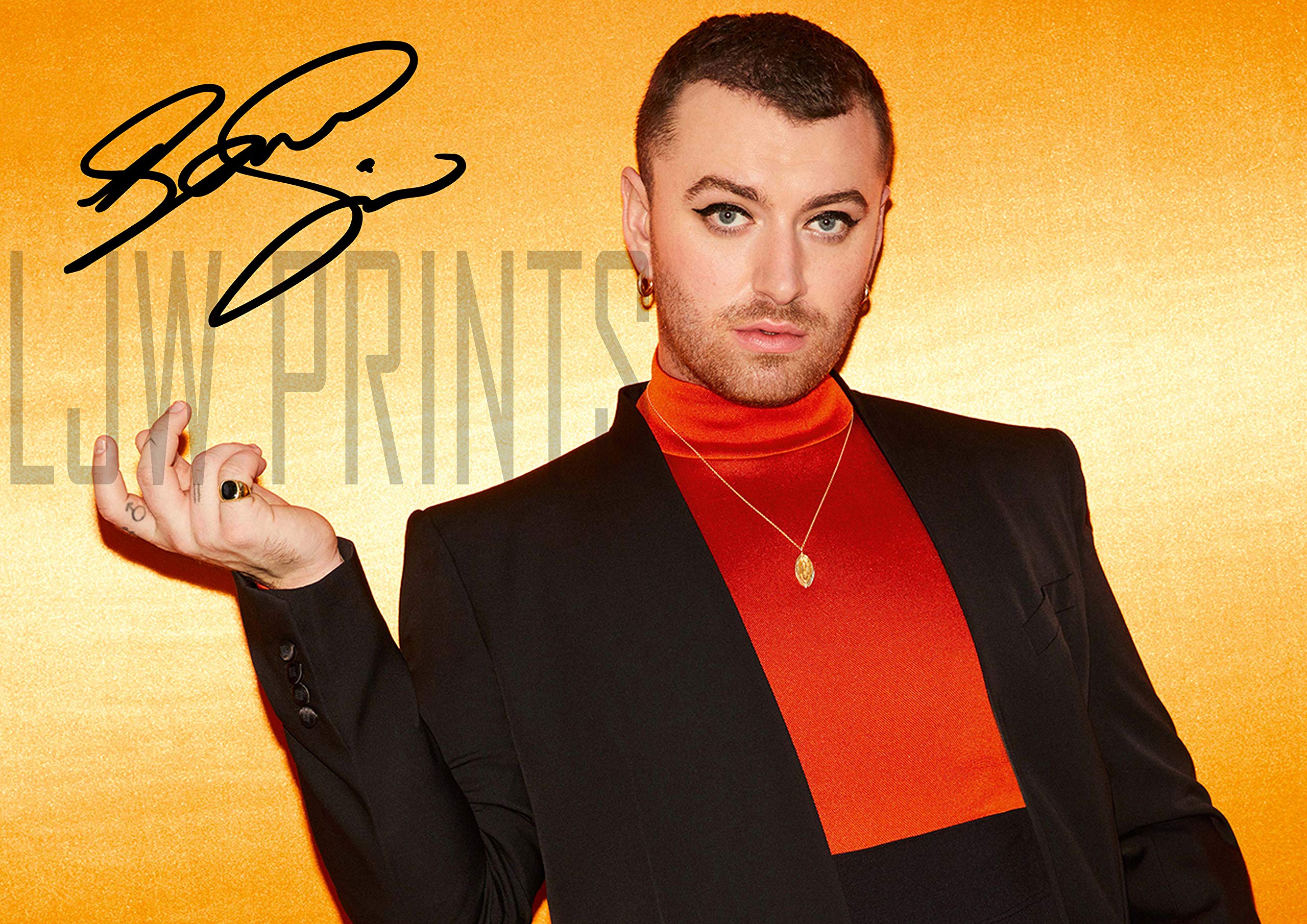 LJW Sam Smith Signed Photo Poster Print A4