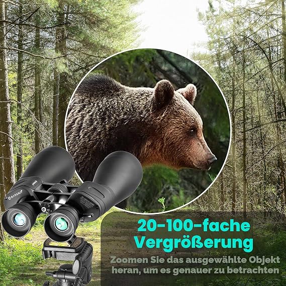 Barska Gladiator 20-100x70 Zoom Binocular w/Tripod Adapter