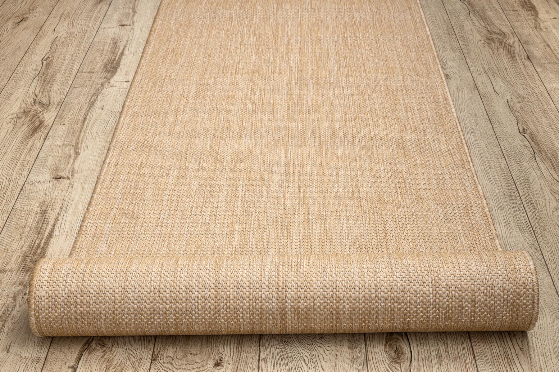 Bieżnik SISAL SION Melange płasko tkany Natural ekrü 80 cm 80 x 1300 cm beżowy