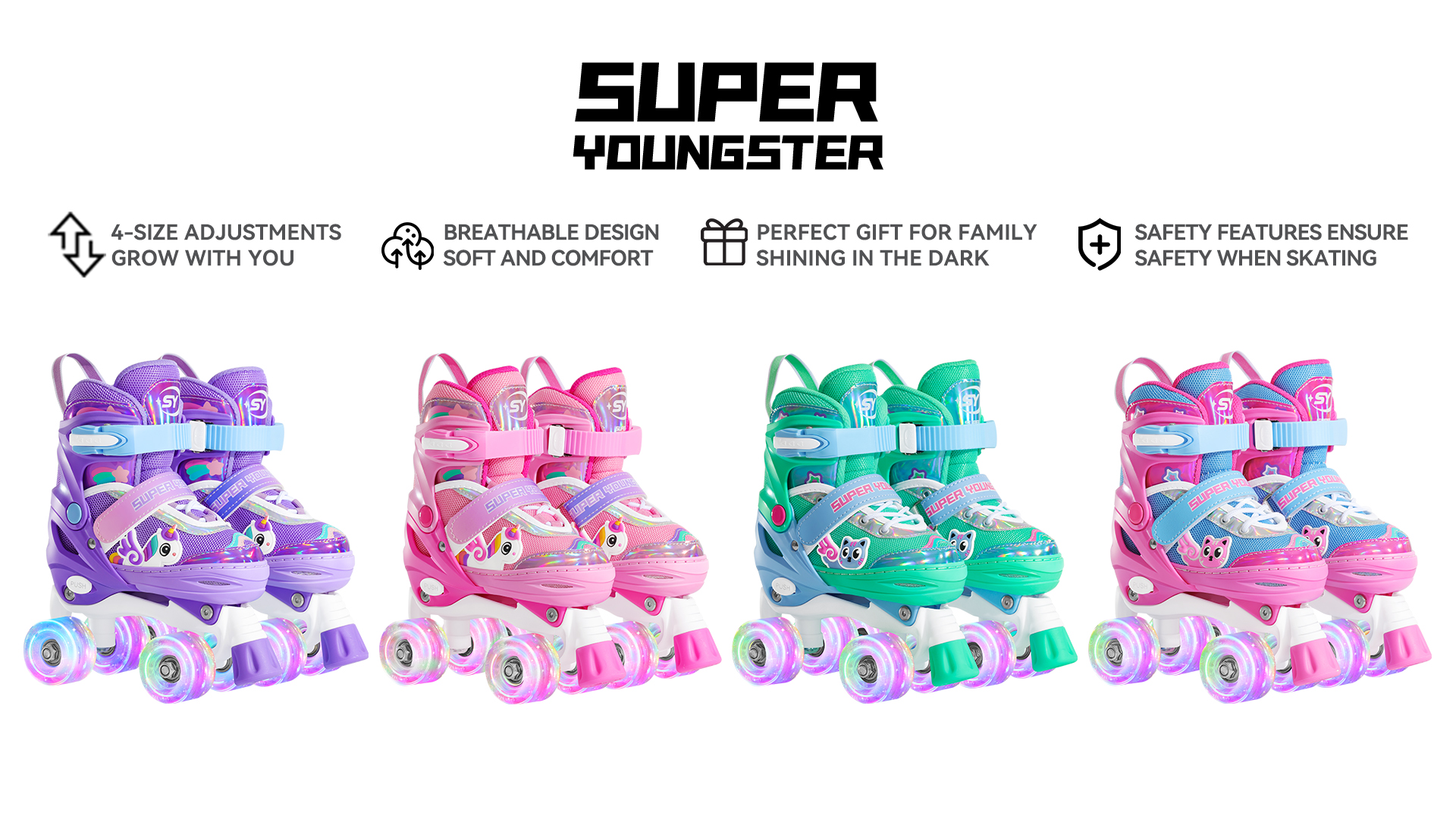 Amazon.com : SUPER YOUNGSTER Adjustable Light Up Kids Unicorn