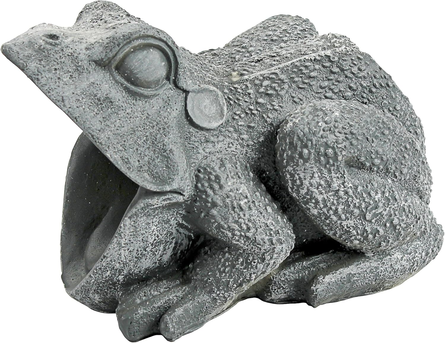 Design Toscano QM7512081 Garden Frog Decorative Object, Grey Stone