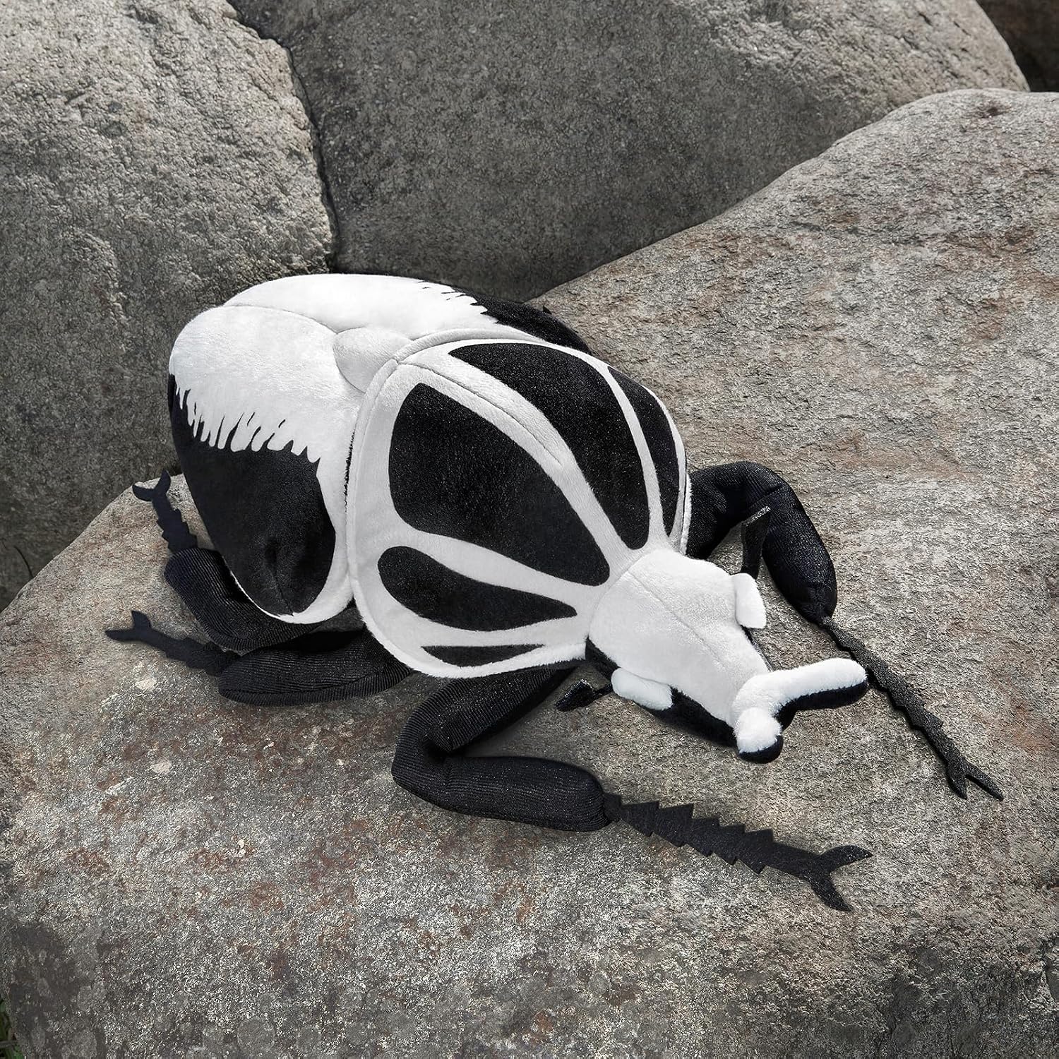 Realistic Goliathus Regius Plush Toy - 10" Goliathus Regius Beetle Stuffed Animal, Soft Crustaceans Animals Model, Unique Beetle Toys Model Dolls Gifts for Kids
