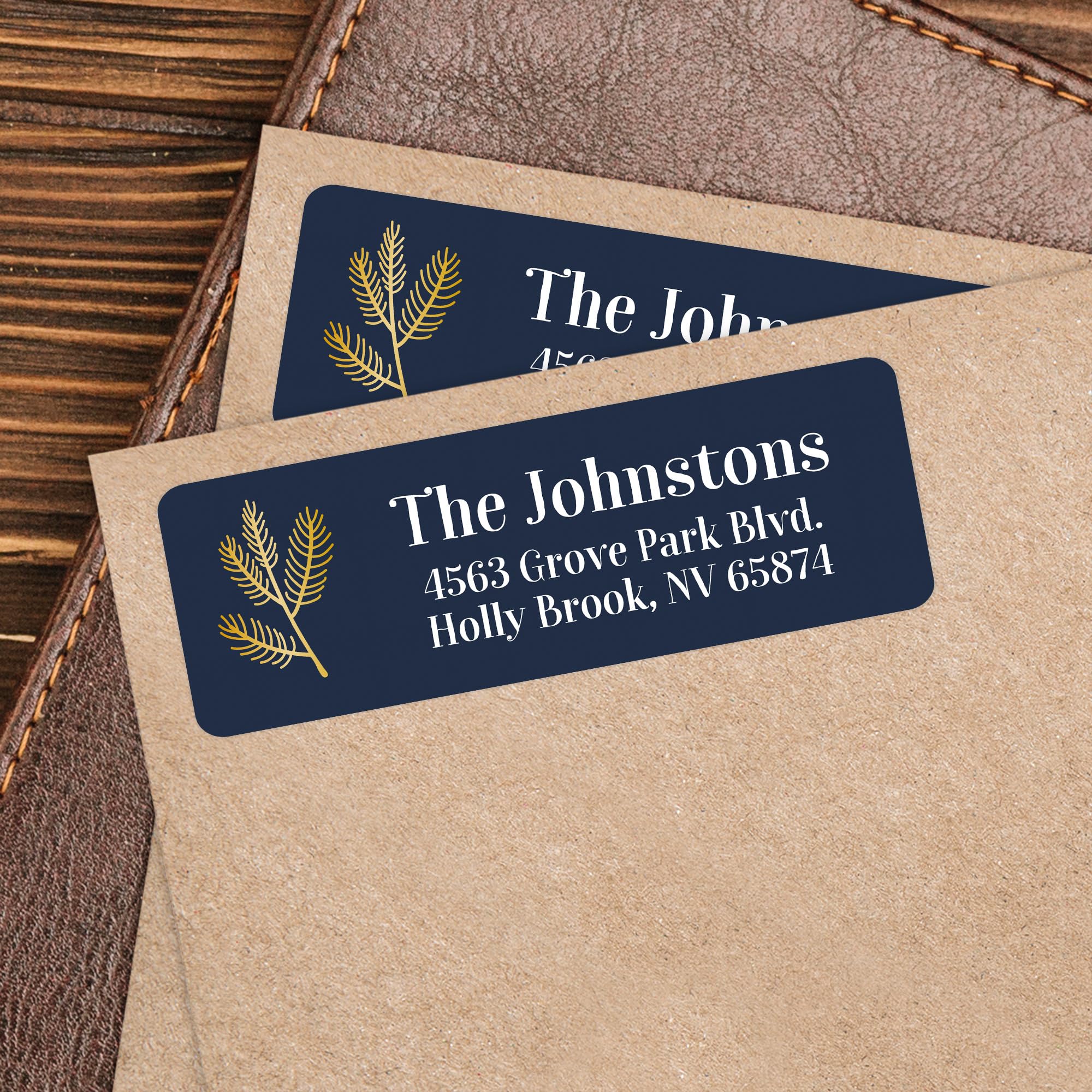 240 Personalised Custom Mini Return Address Labels(38.1 X 20.2 Mm) 60 Self Adhesive White Labels Per A4 Sheet - Foto 5