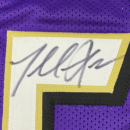 Miniatura 3 de AutographedSigned Terrell Suggs Baltimore Purple Football Jersey JSA COA