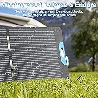 Vista 5 de 400W Portable Solar Panel for Power Station, 23.5% High Efficiency ETFE Foldable Solar Panels Charger, Fast Installation with Kickstands, IP67