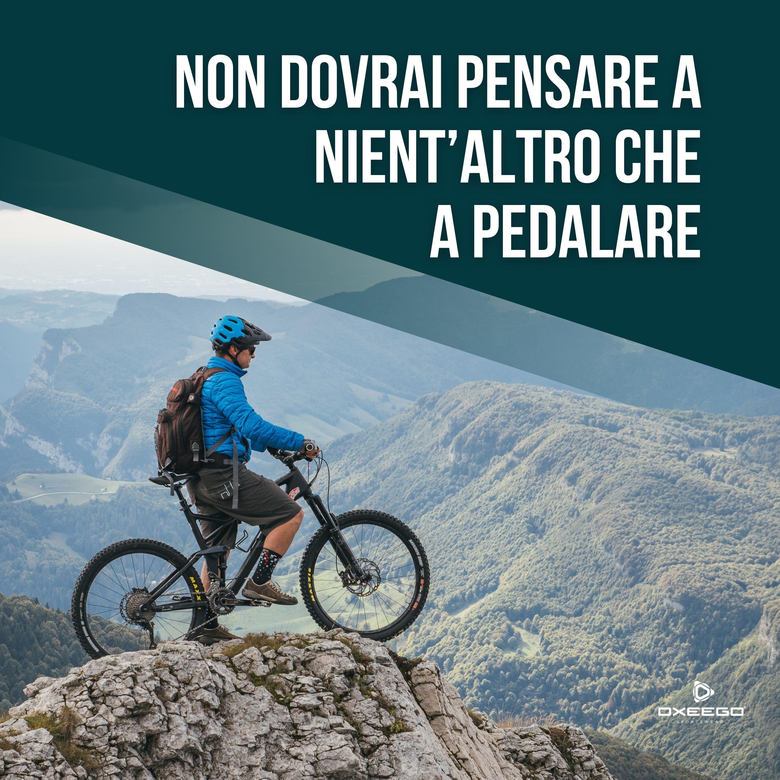 Calze Ciclismo Termiche Ossigenanti, Antibatteriche e con Rinforzi su Punta e Tallone - Calzini Bici da Corsa (Pixels)