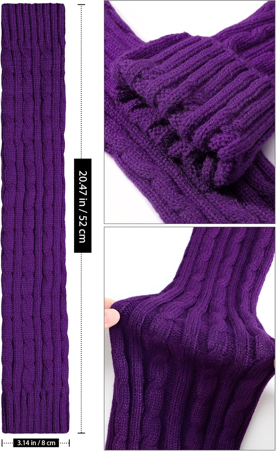 Leg Warmers - Leg Warmers for Women for Winter, 80s Ribbed Knit Leg Warmer Winter Warm