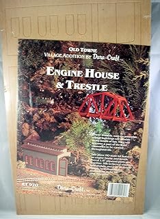 Dura-Craft HO Scale Engine House & Trestle ET970 Old Town Village Addition by Dura-Craft
