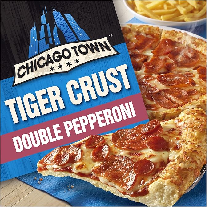 Chicago Town Tiger Crust Double Pepperoni Pizza 320g Amazon.co.uk
