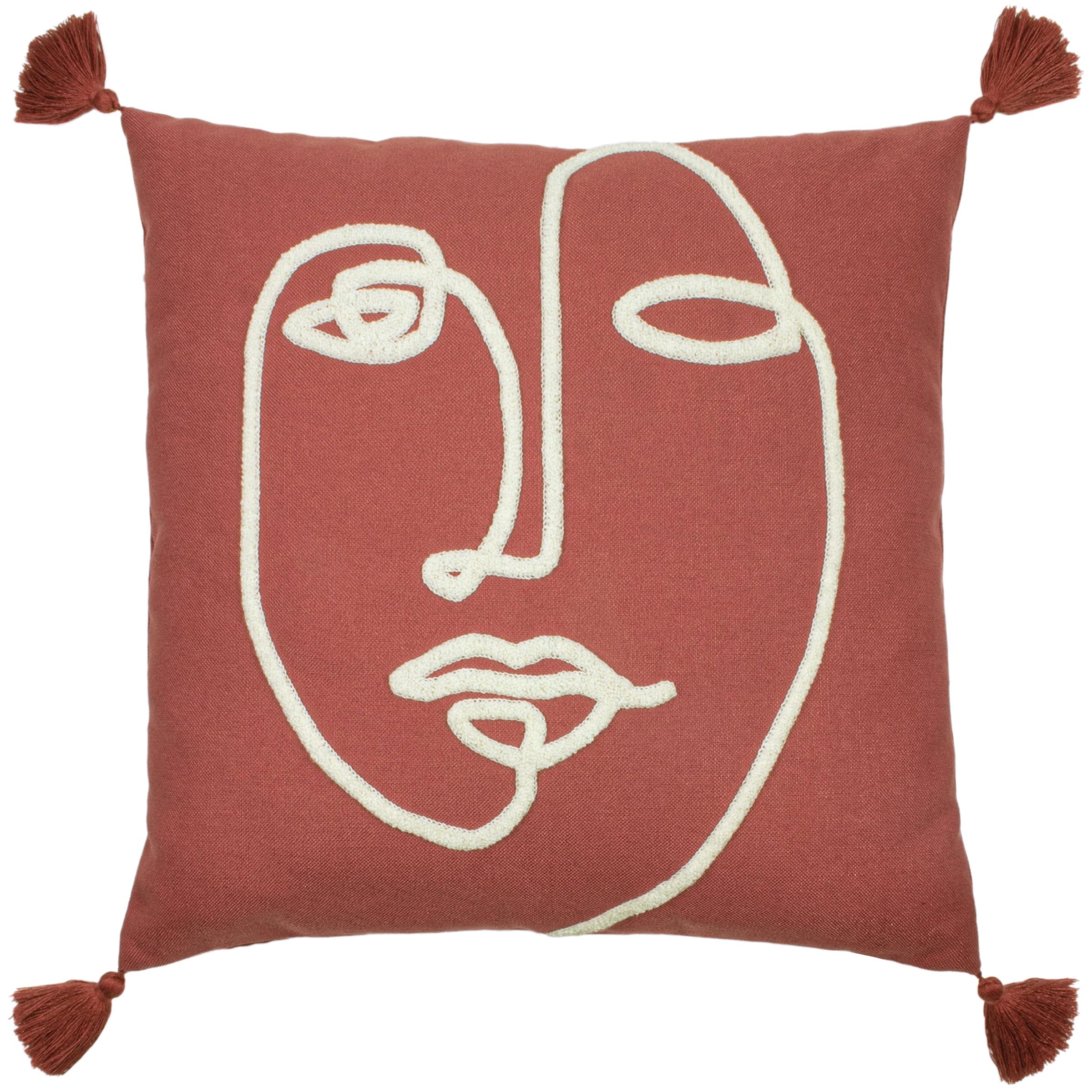 Furn. Uno Face Tufted Tasselled Cushion Cover from B&Q