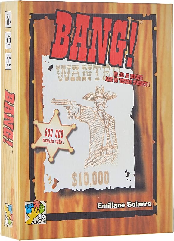 Asmodee Bang! jeu de base : jeu de cartes Far West à rôles secrets, 4 à 7 joueurs