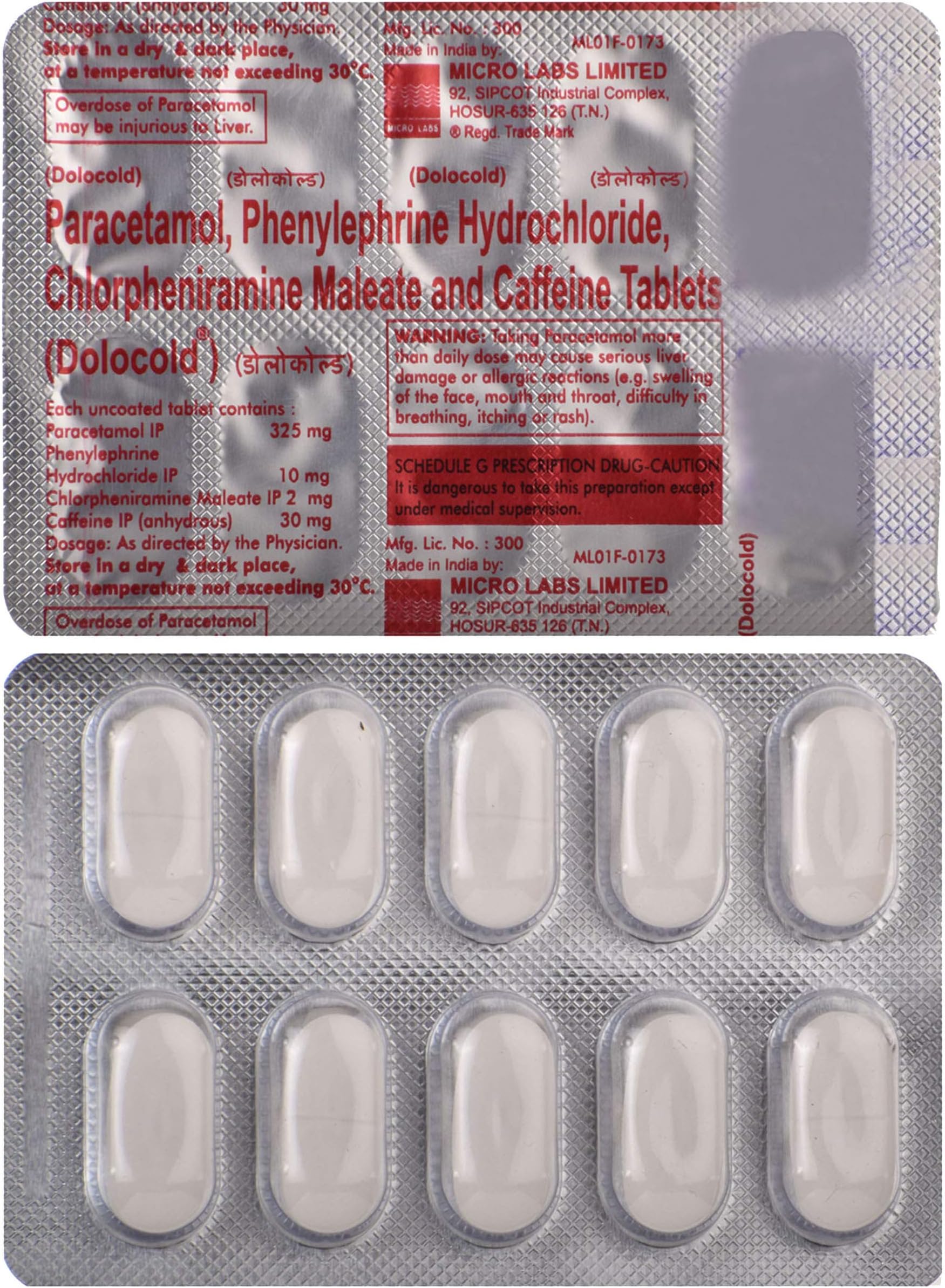 Dolocold - Strip of 10 Tablets