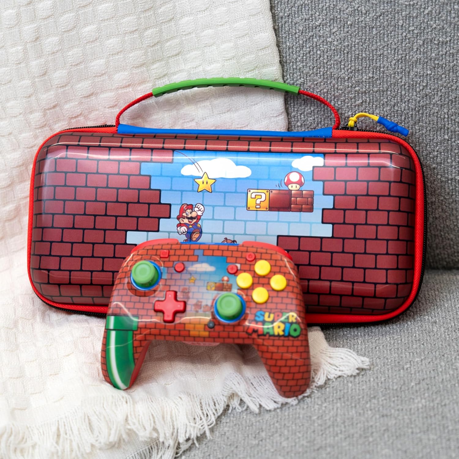Turtle Beach PlayTrek Funda de Viaje Mario Bricks para Nintendo Switch 2 11