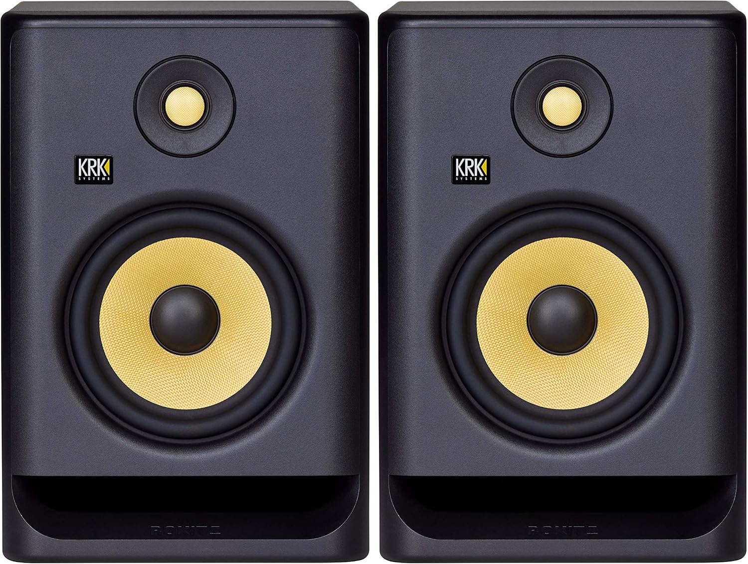 KRK Rokit 7 G4 Studio Monitor Speaker Bundle - Pair, Black