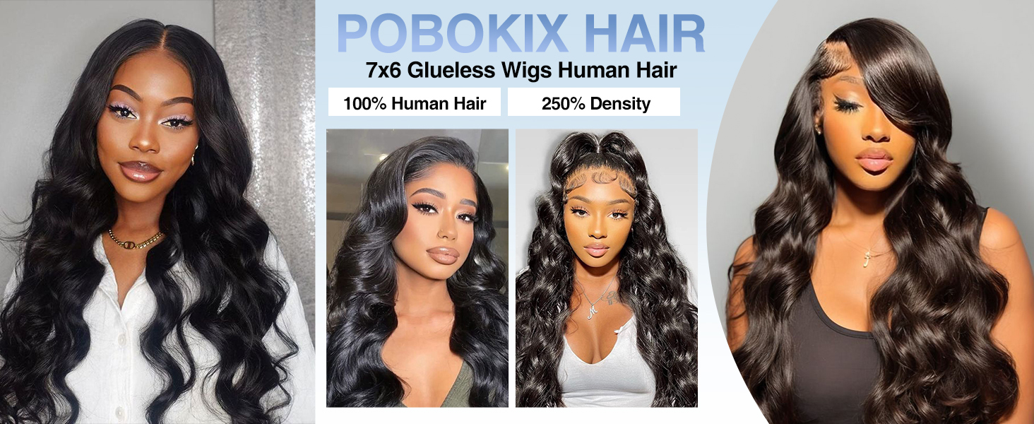 7x6 HD Lace Front Glueless Wig Human Hair 250% Density 22in Lemoda 250% Density SKINLIKE Real HD Lace Wigs Full 13x6  main image 2