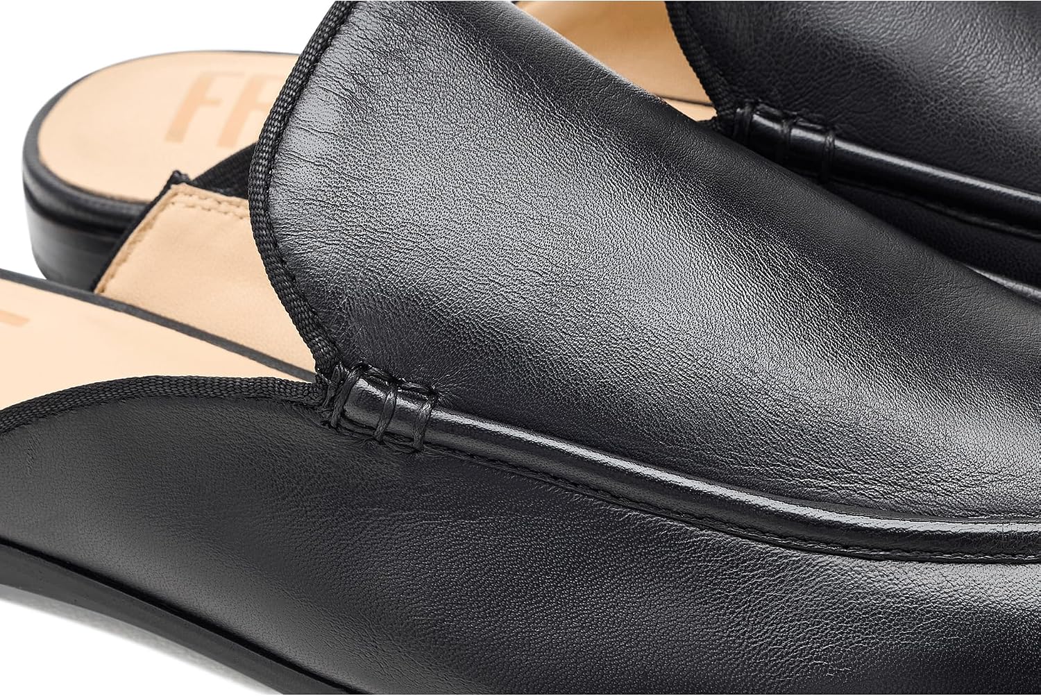 Frye Women's Faith Mule and Faith Chain Mule Premium Leather Slip On Shoes with Cushioned Insole and Lightweight Outsole