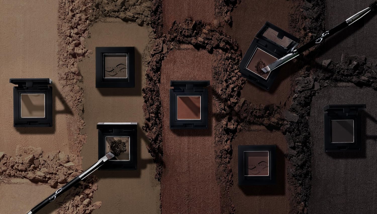 Joey Healy Luxe Brow Powder, Natural and Soft Definition Eyebrow Powder, Waterproof Brow Makeup Formula, Corduroy (Ash)