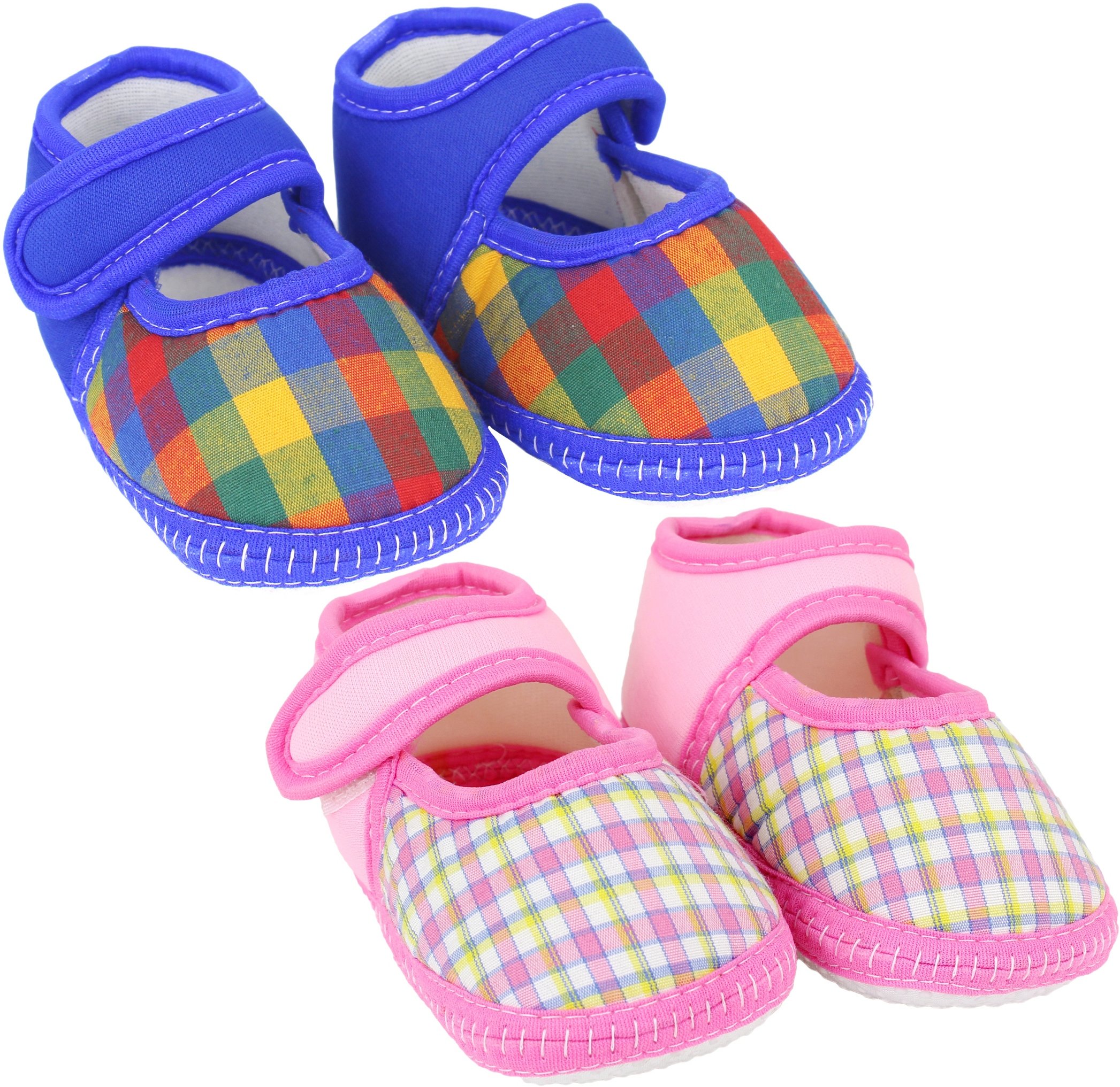 Pack of 2 Unisex Baby Booties (Blue,Pink)-image-10