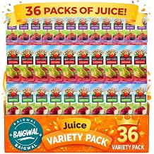 Kids Juice Box Variety Pack, 100% Juice, Apple, Berry, Fruit Punch, No Sugar Added, 6.75 fl oz, 35 Pack by baigwal