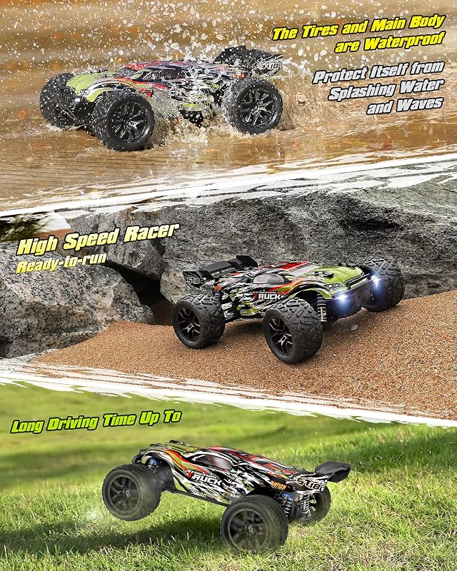 HAIBOXING 1/18 Távirányítós Autó - 36 km/h Sebességű 4WD Terepjáró, 2.4 GHz Vízálló Elektromos RC Versenyautó Minden Terepre
