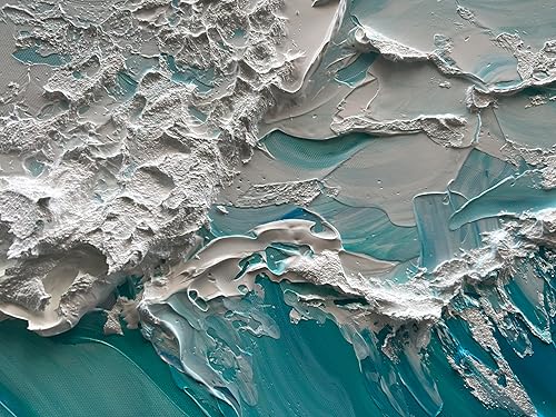 Miniatura 9 de NANKAI Pintura al óleo minimalista negra de textura gruesa pintada a mano, 30 x 60 pulgadas, arte contemporáneo grande, pintura al óleo, hogar,