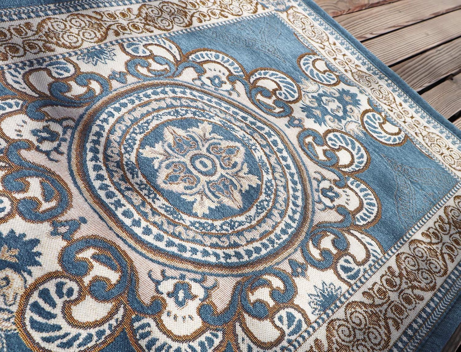 CHICHIC 36 x 24 Inch GrayBlue Indoor Door Mat for Home Entrance, Front Door Mat Indoor Inside Outdoor Outside Entryway Rugs Welcome Mat Anti-Slip Rubber Back Low Profile