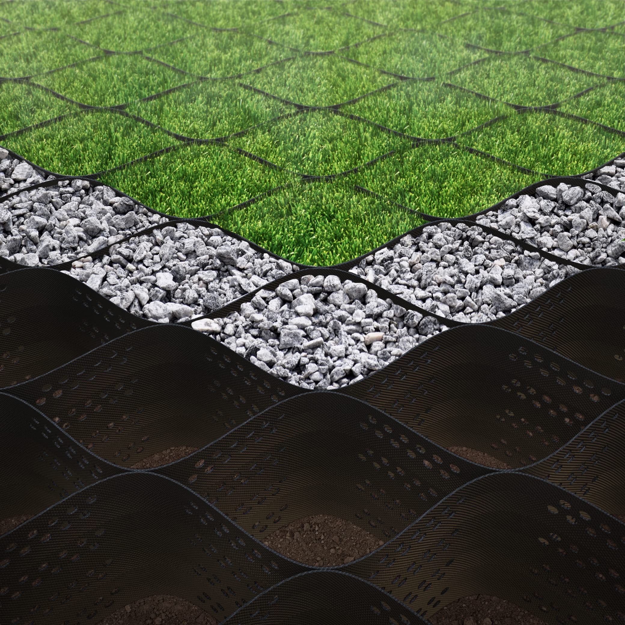 Buy Vodaland 8 inch Thick Erosion Control Geo Grid Geo Cell Strong