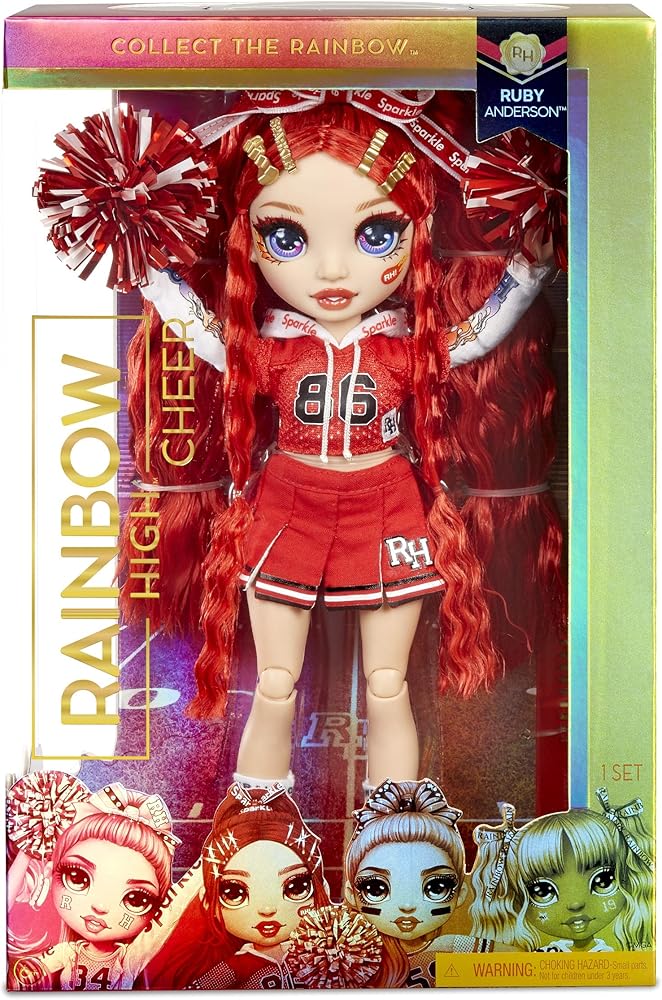 Rainbow High Cheer Ruby Anderson Fashion Doll - Líder de Torcida