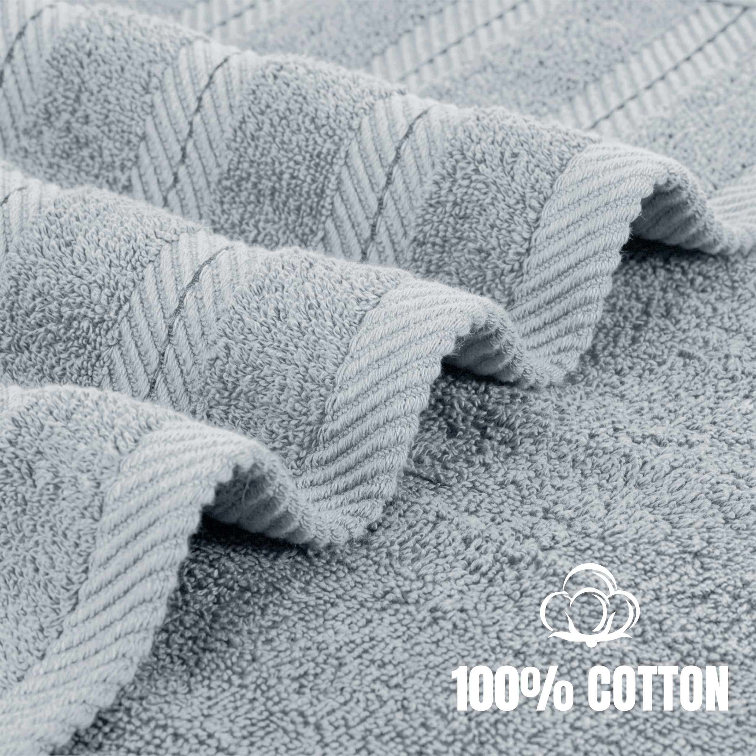Utopia Towels Juego de toallas de 8 piezas, súper absorbentes y de secado rápido, 100 % algodón hilado en anillo, toallas gruesas para baño, spa y hotel, 2 baños, 2 manos, 4 toallas pequeñas, color