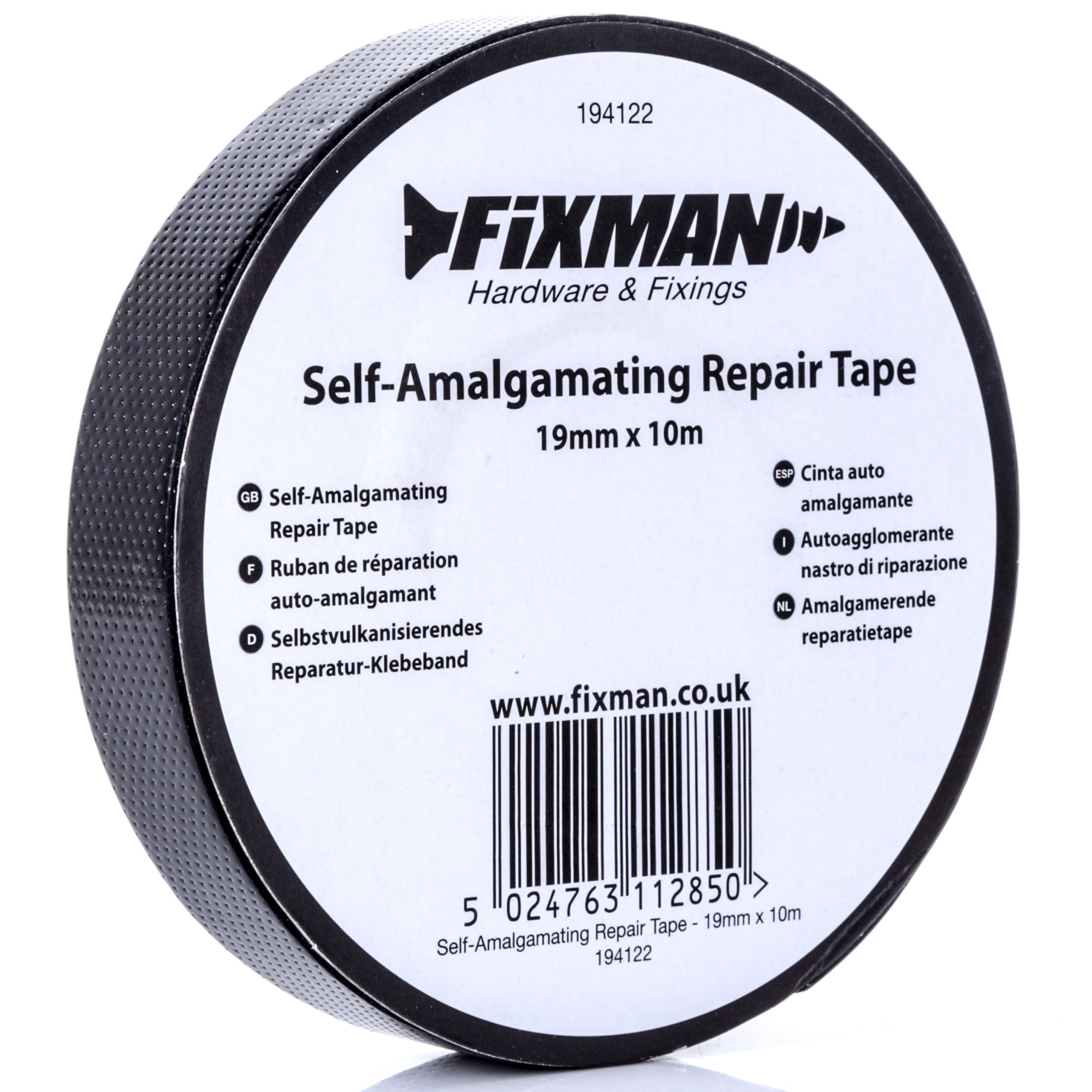 Fixman Self-Amalgamating Repair Tape 19mm X 10m DIY Tools Workshop Garage | UK