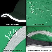 Vista 46 de GADIEMKENSD Sombrero reflectante plegable para exteriores, diseño sin estructura, protección solar UPF 50+, sombreros deportivos para mujeres