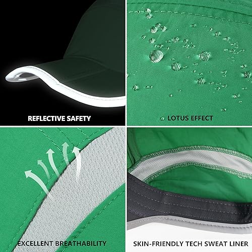 Miniatura 46 de GADIEMKENSD Sombrero reflectante plegable para exteriores, diseño sin estructura, protección solar UPF 50+, sombreros deportivos para mujeres