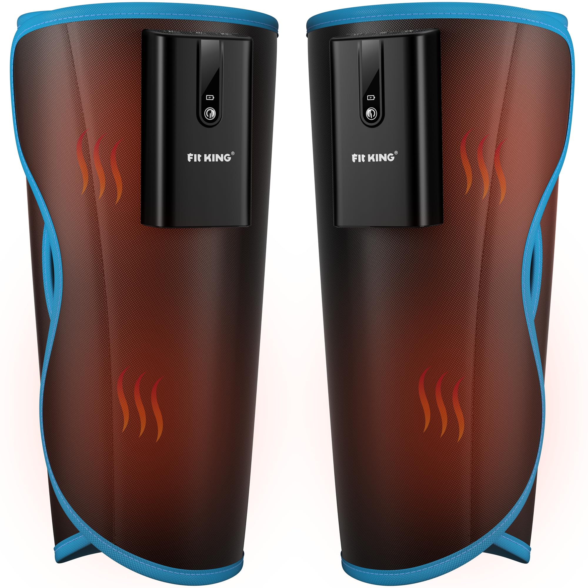 Photo 1 of FIT KING Cordless Calf Massager with Heat & Compression – Rechargeable Leg Massager for Circulation, Edema, RLS & Pain Relief, 3 Heat Levels, 3 Modes & Intensities, Portable, Mom, Dad, Athlete Gift
