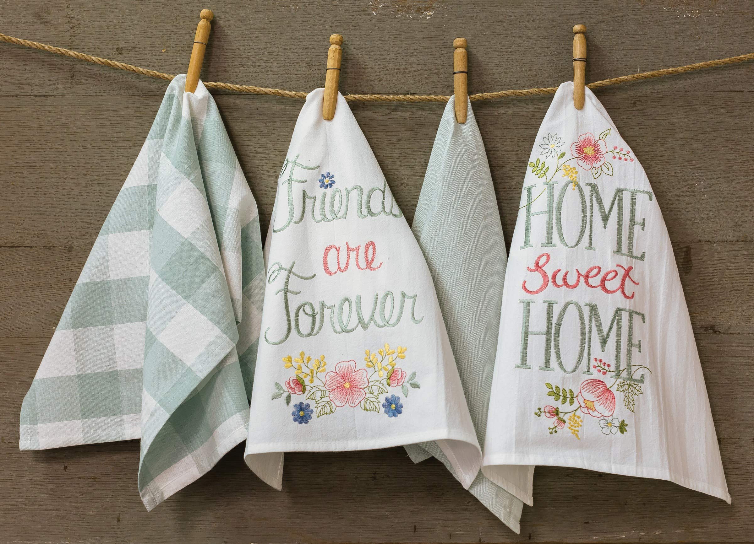 C&F Home Friends are Forever Spring Summer Floral Botanical Handcrafted Woven Flour Sack Kitchen Towel Decor Decoration 18